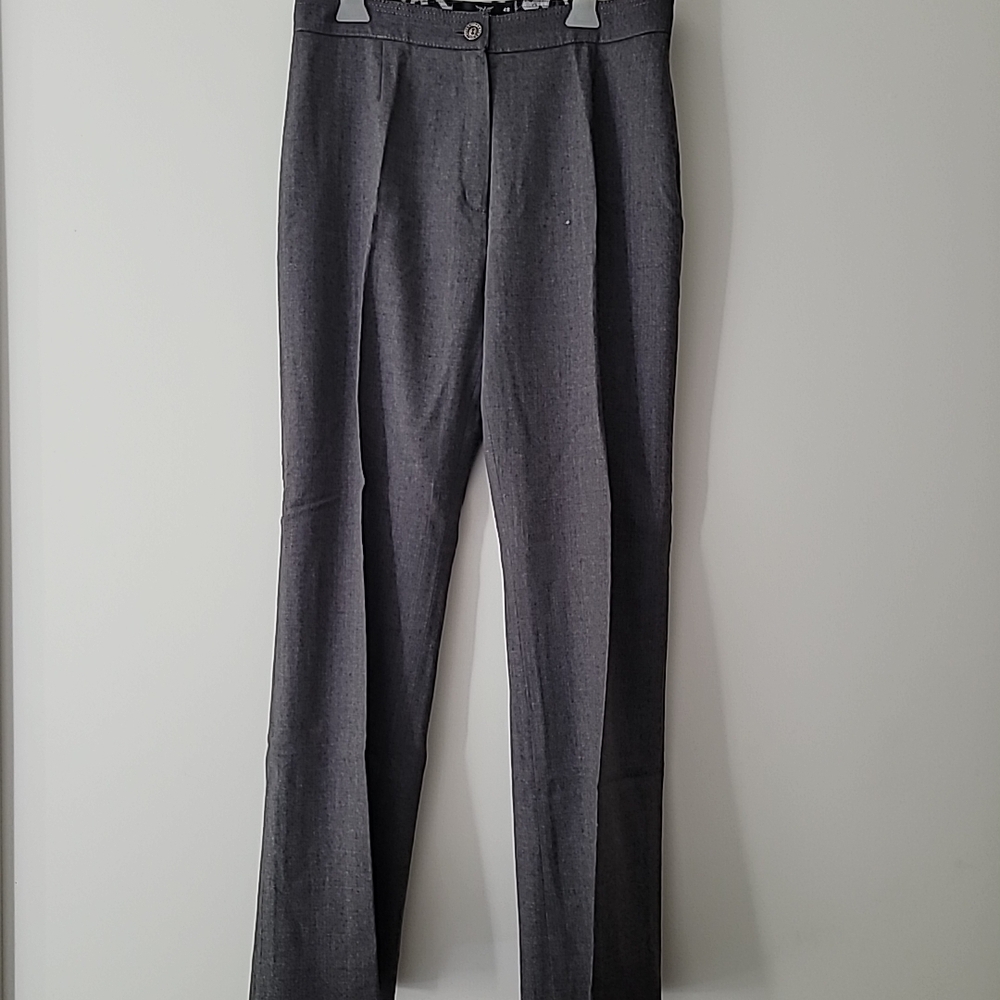 Fontana Gray Straight Leg Formal Pants with Tailored Fit Size 48